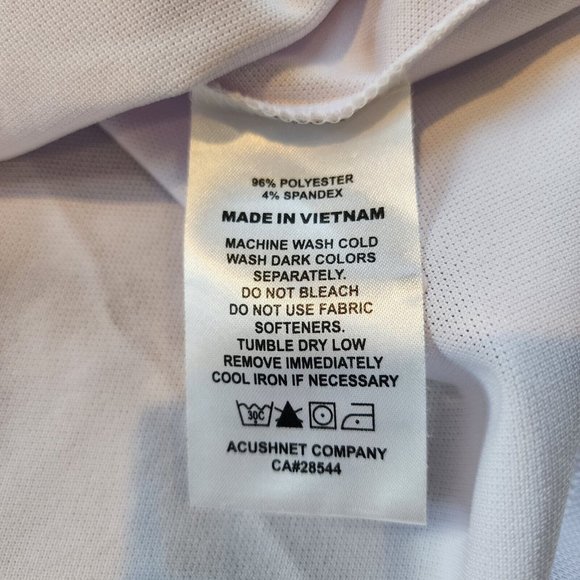 Footjoy Golf Polo Men's XL Extra Large Purple Stripe Badlands Las Vegas Logo - Picture 9 of 11